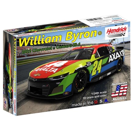 Salvinos Jr Models 1 by 24 Scale Hendrick William Byron 2022 Camaro Model Motorsports SJMHMC2022WBP